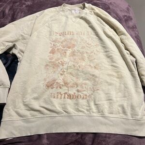 Billabong Cream Floral Sweatshirt